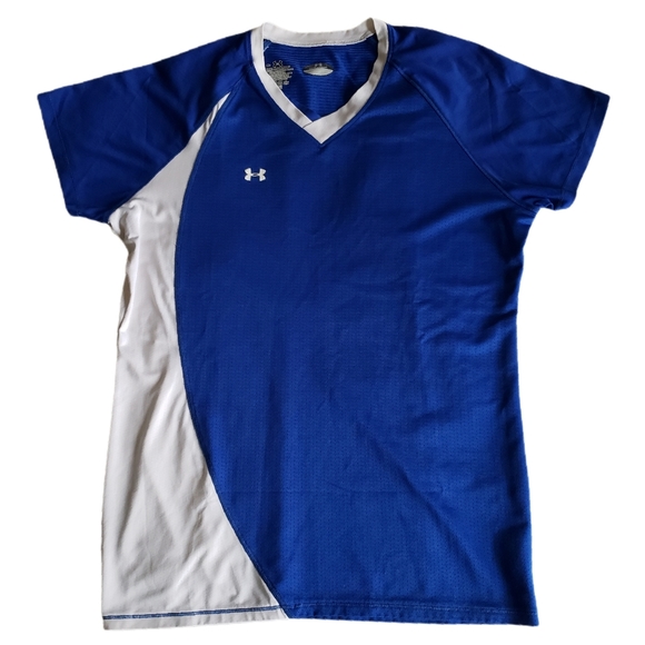 Under Armour Women's Soccer Breathable V-Neck Shirt/Jersey Size Small - Picture 1 of 5